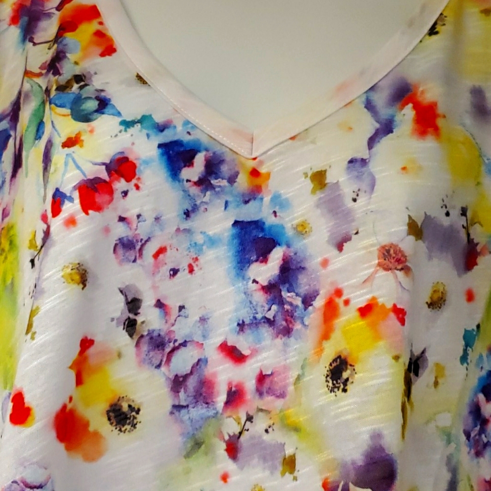 Water color floral top